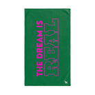 Dream Big Pink Green | Anniversary Wedding, Christmas, Valentines Day, Birthday Gifts for Him, Her, Romantic Gifts for Wife, Girlfriend, Couples Gifts for Boyfriend, Husband NECTAR NAPKINS