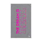 Dream Big Pink Grey | Anniversary Wedding, Christmas, Valentines Day, Birthday Gifts for Him, Her, Romantic Gifts for Wife, Girlfriend, Couples Gifts for Boyfriend, Husband NECTAR NAPKINS