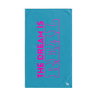 Dream Big Pink Teal | Novelty Gifts for Boyfriend, Funny Towel Romantic Gift for Wedding Couple Fiance First Year Anniversary Valentines, Party Gag Gifts, Joke Humor Cloth for Husband Men BF NECTAR NAPKINS
