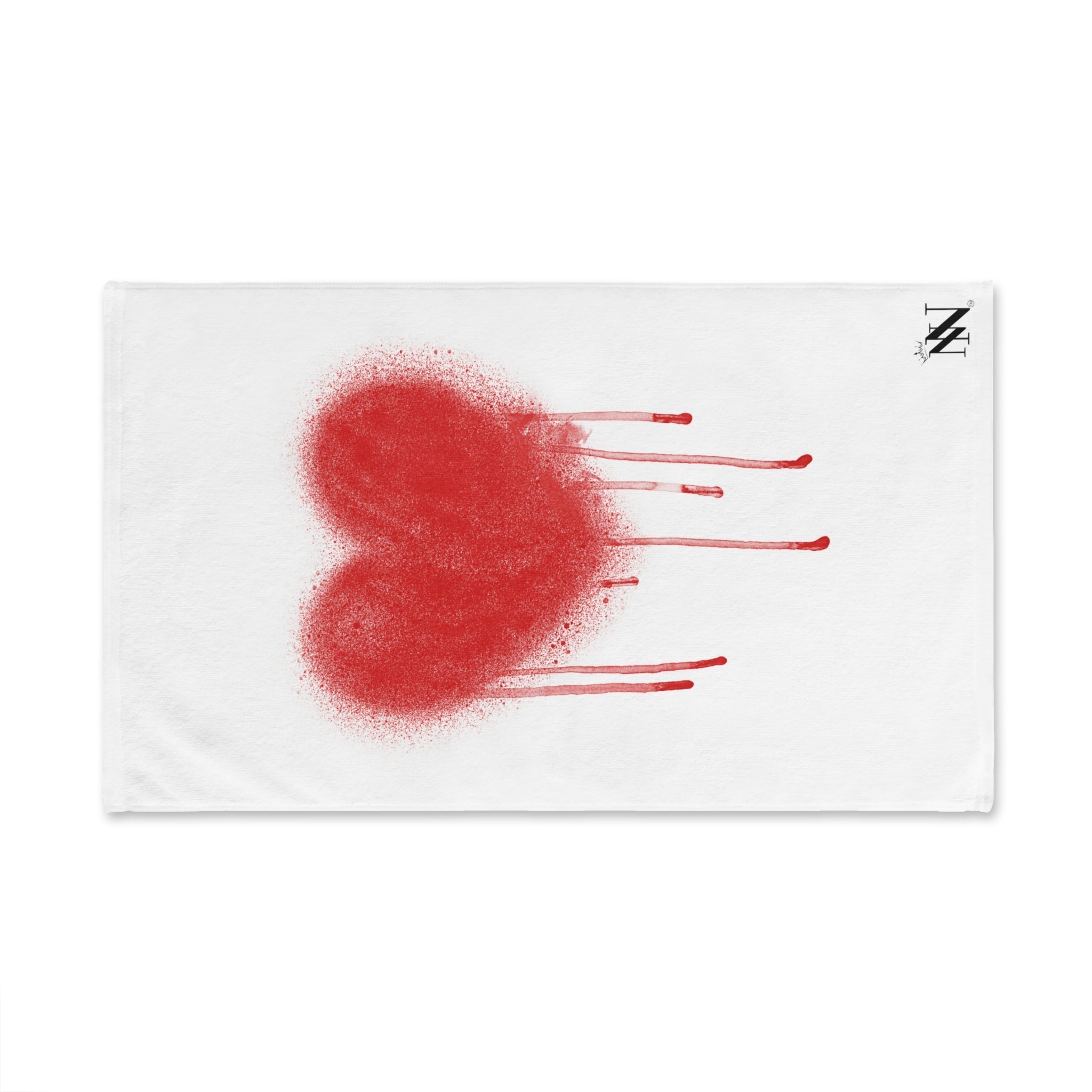 Drippy Paint Heart White | Funny Gifts for Men - Gifts for Him - Birthday Gifts for Men, Him, Her, Husband, Boyfriend, Girlfriend, New Couple Gifts, Fathers & Valentines Day Gifts, Christmas Gifts NECTAR NAPKINS