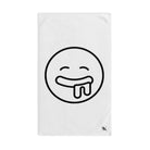 Drool Emoji  White | Funny Gifts for Men - Gifts for Him - Birthday Gifts for Men, Him, Her, Husband, Boyfriend, Girlfriend, New Couple Gifts, Fathers & Valentines Day Gifts, Christmas Gifts NECTAR NAPKINS