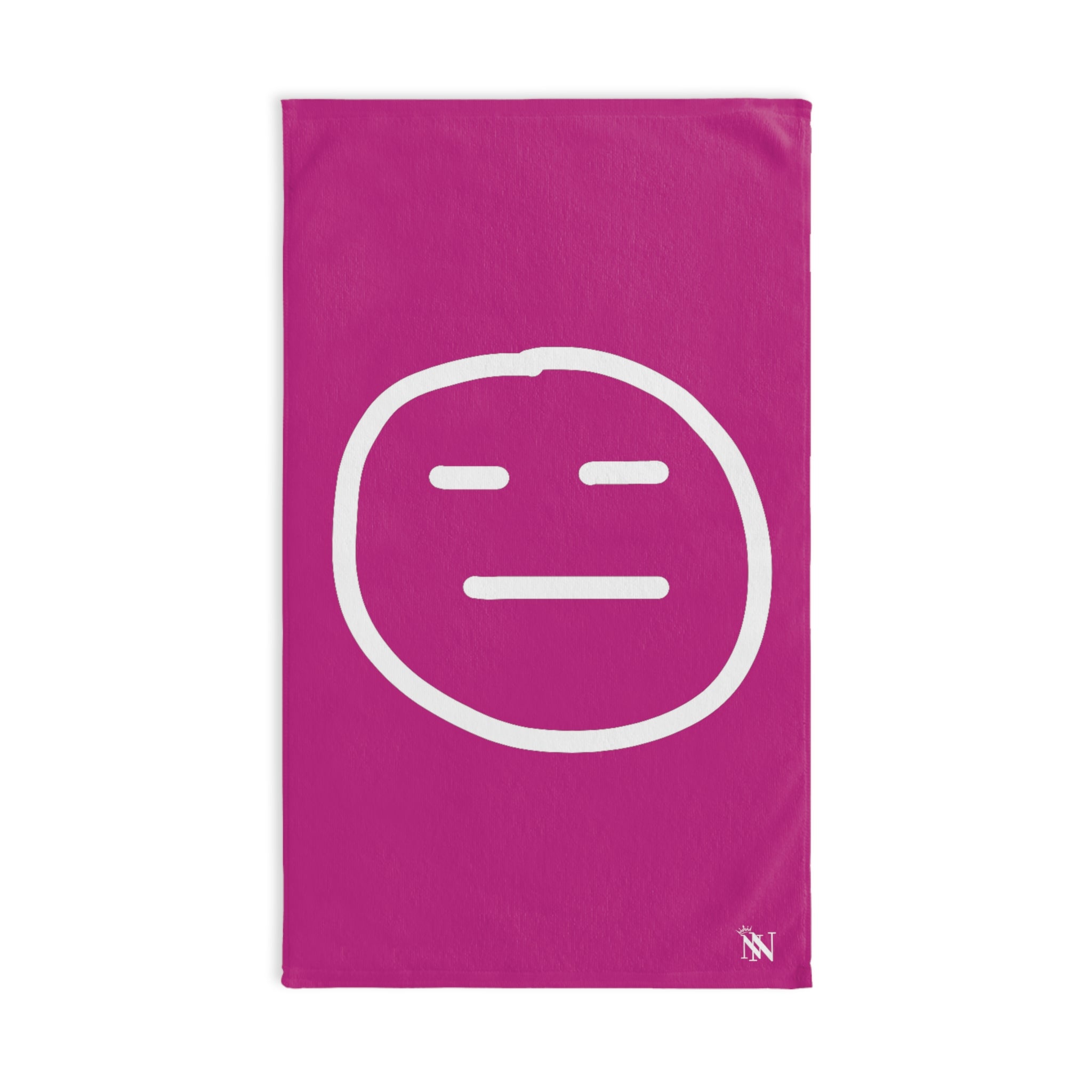 Emoji White Mehr Fuscia | Funny Gifts for Men - Gifts for Him - Birthday Gifts for Men, Him, Husband, Boyfriend, New Couple Gifts, Fathers & Valentines Day Gifts, Hand Towels NECTAR NAPKINS