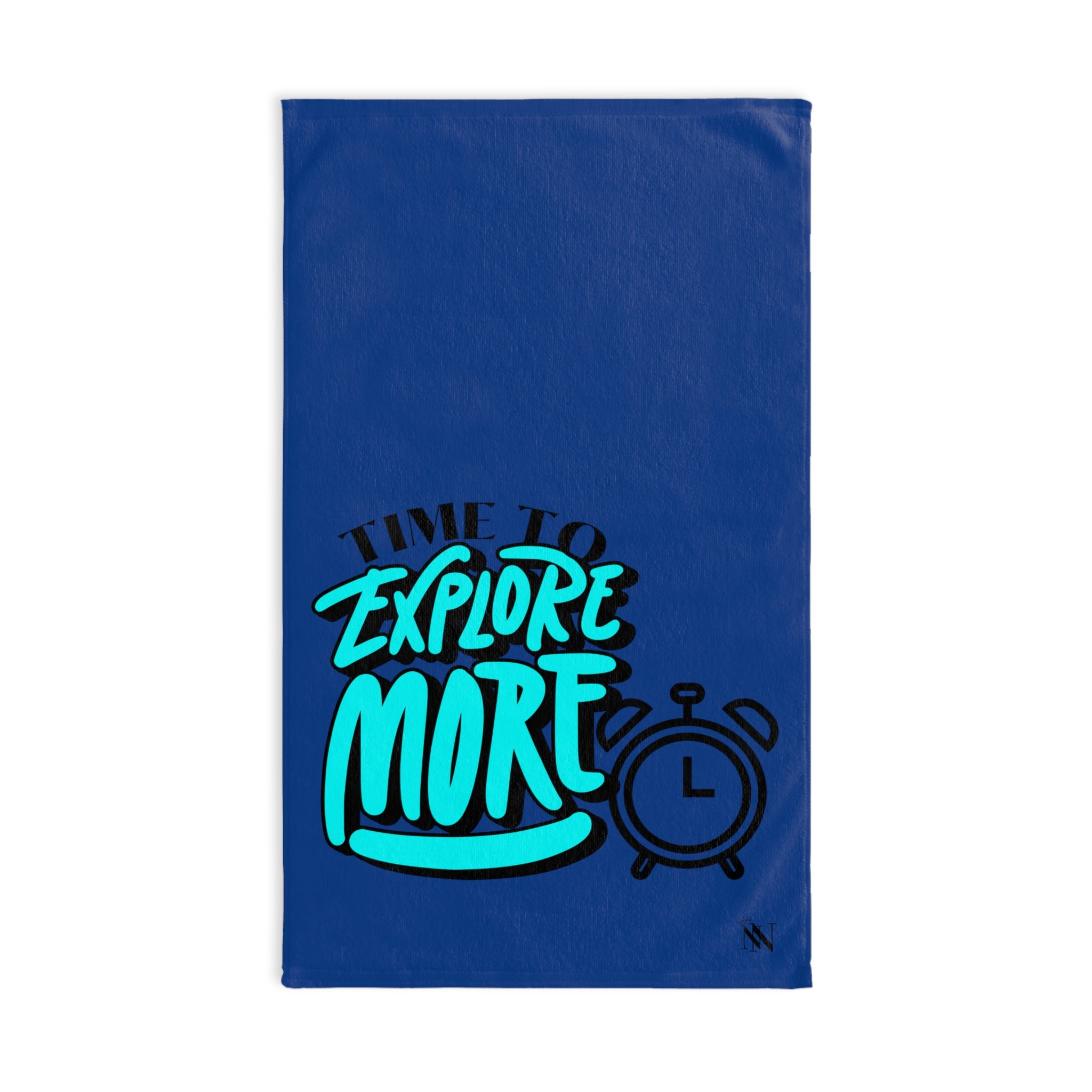 Explore Time Clock Blue | Gifts for Boyfriend, Funny Towel Romantic Gift for Wedding Couple Fiance First Year Anniversary Valentines, Party Gag Gifts, Joke Humor Cloth for Husband Men BF NECTAR NAPKINS