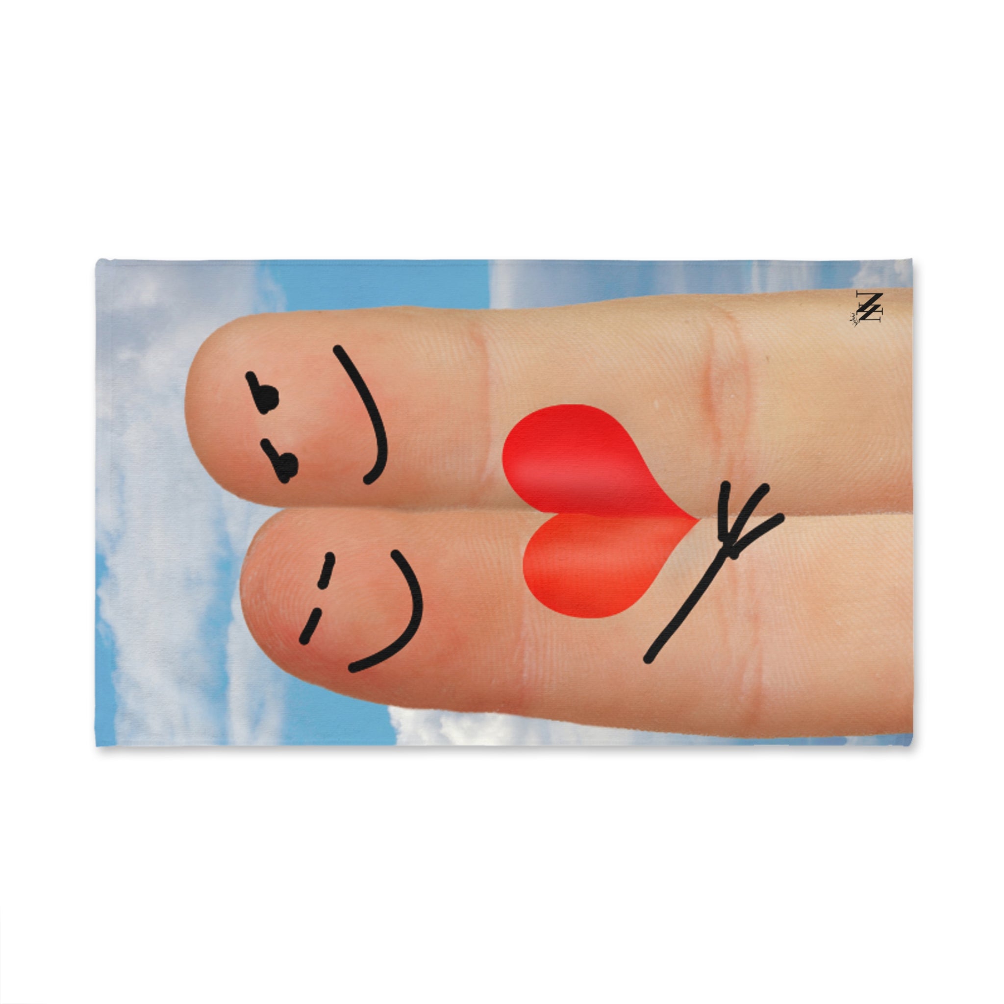 Finger People Happy Heart White | Funny Gifts for Men - Gifts for Him - Birthday Gifts for Men, Him, Her, Husband, Boyfriend, Girlfriend, New Couple Gifts, Fathers & Valentines Day Gifts, Christmas Gifts NECTAR NAPKINS