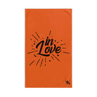 Fireworks In Love Orange | Funny Gifts for Men - Gifts for Him - Birthday Gifts for Men, Him, Husband, Boyfriend, New Couple Gifts, Fathers & Valentines Day Gifts, Hand Towels NECTAR NAPKINS