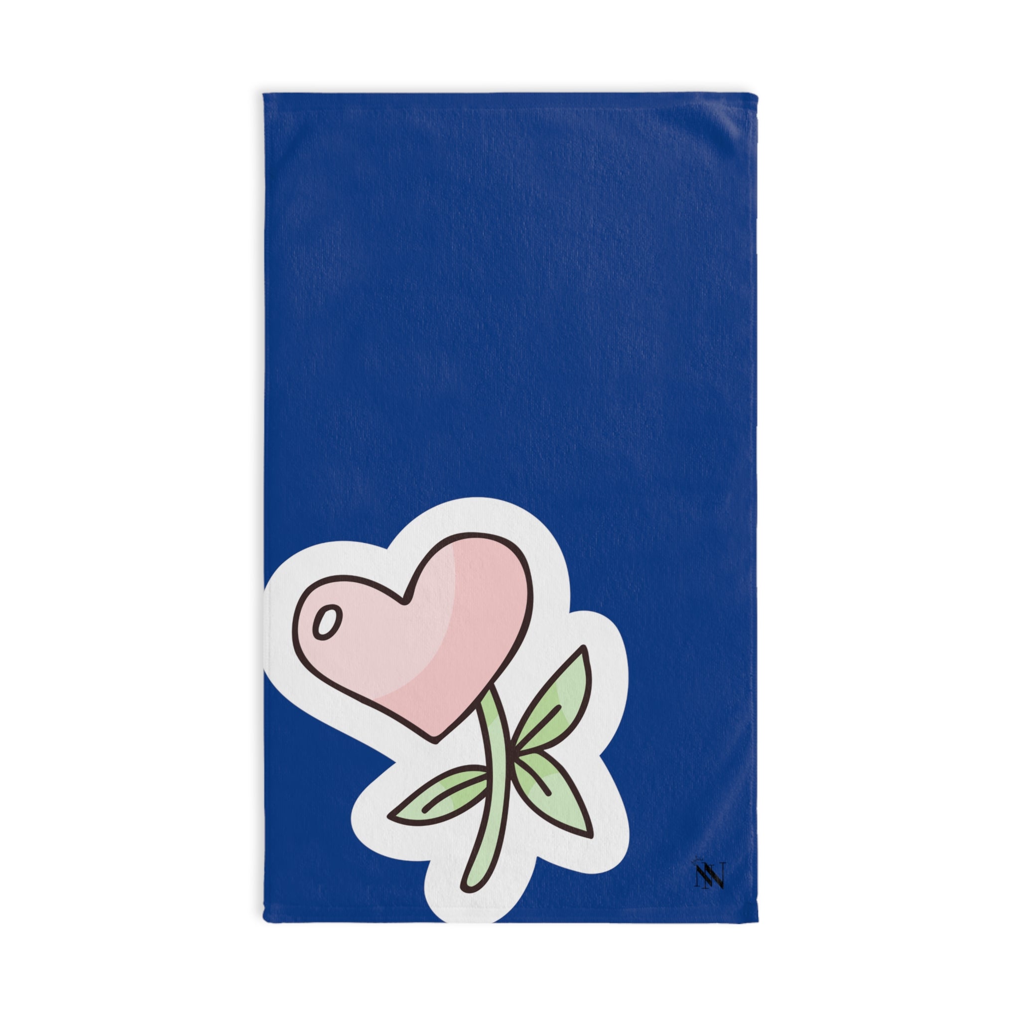 Flower Sticker Heart Blue | Gifts for Boyfriend, Funny Towel Romantic Gift for Wedding Couple Fiance First Year Anniversary Valentines, Party Gag Gifts, Joke Humor Cloth for Husband Men BF NECTAR NAPKINS
