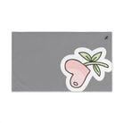 Flower Sticker Heart Grey | Anniversary Wedding, Christmas, Valentines Day, Birthday Gifts for Him, Her, Romantic Gifts for Wife, Girlfriend, Couples Gifts for Boyfriend, Husband NECTAR NAPKINS