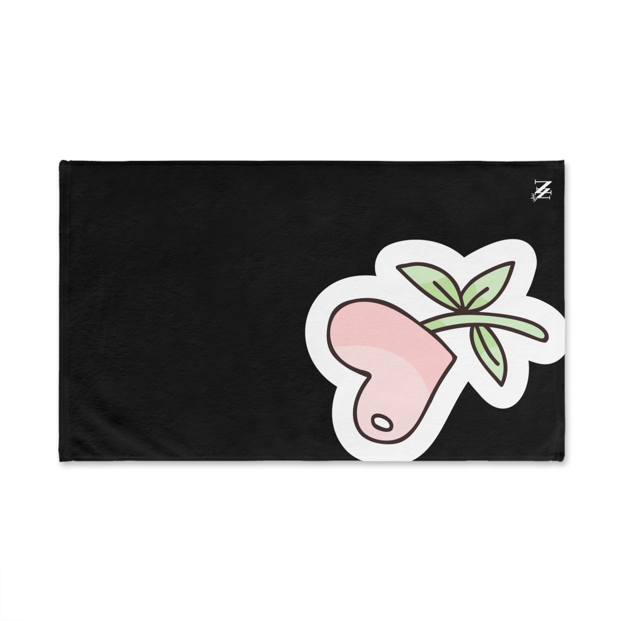Flower Sticker HeartBlack | Sexy Gifts for Boyfriend, Funny Towel Romantic Gift for Wedding Couple Fiance First Year 2nd Anniversary Valentines, Party Gag Gifts, Joke Humor Cloth for Husband Men BF NECTAR NAPKINS