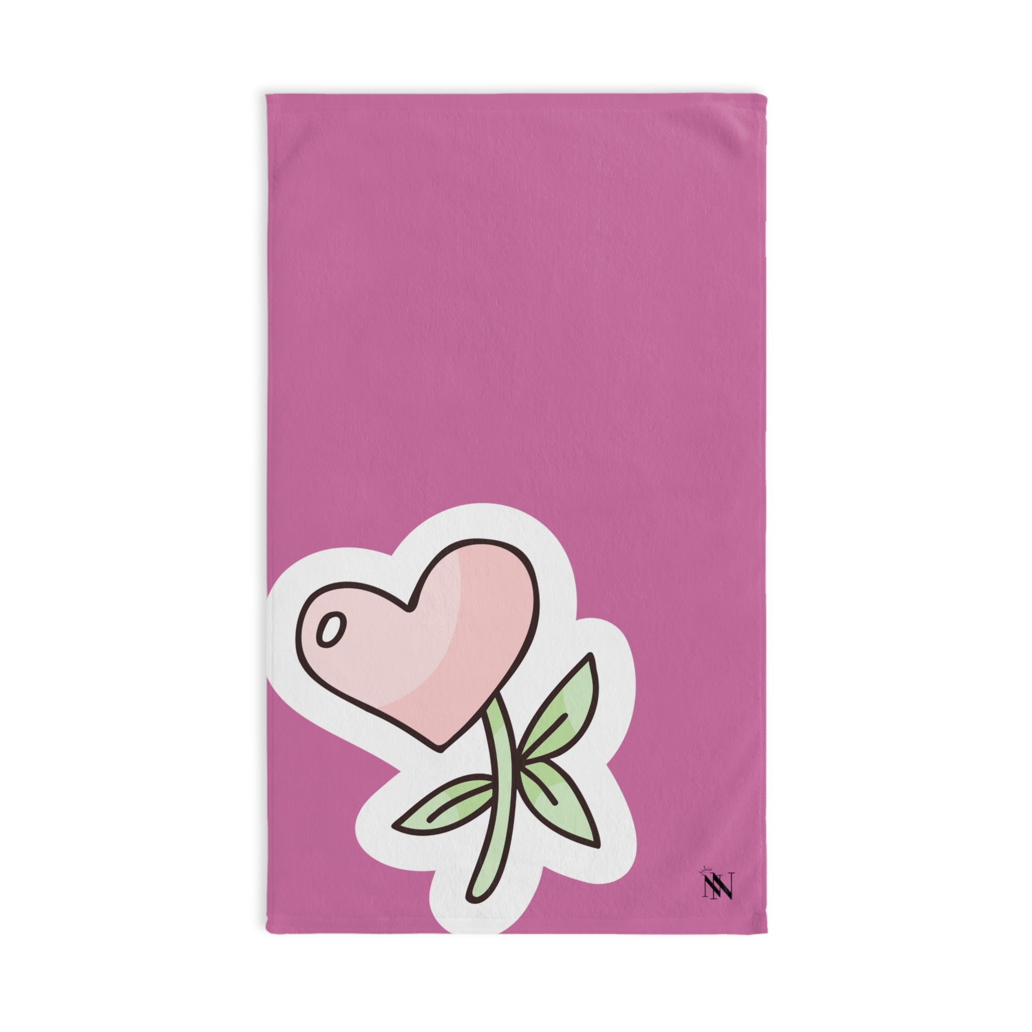 Flower Sticker HeartPink | Novelty Gifts for Boyfriend, Funny Towel Romantic Gift for Wedding Couple Fiance First Year Anniversary Valentines, Party Gag Gifts, Joke Humor Cloth for Husband Men BF NECTAR NAPKINS