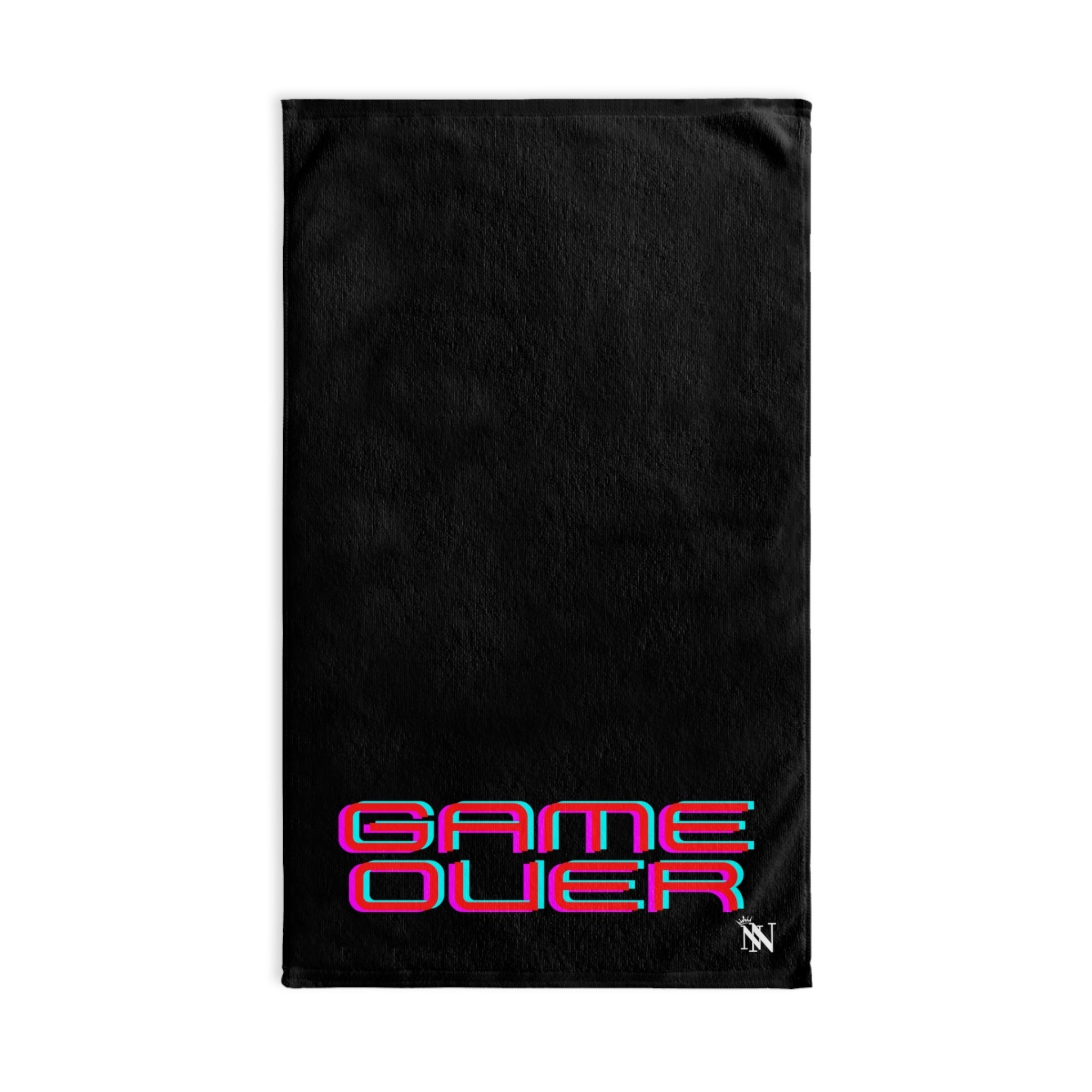 Game Over Black | Sexy Gifts for Boyfriend, Funny Towel Romantic Gift for Wedding Couple Fiance First Year 2nd Anniversary Valentines, Party Gag Gifts, Joke Humor Cloth for Husband Men BF NECTAR NAPKINS