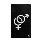 Gender Signs Black | Sexy Gifts for Boyfriend, Funny Towel Romantic Gift for Wedding Couple Fiance First Year 2nd Anniversary Valentines, Party Gag Gifts, Joke Humor Cloth for Husband Men BF NECTAR NAPKINS