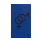 Gender Signs Blue | Gifts for Boyfriend, Funny Towel Romantic Gift for Wedding Couple Fiance First Year Anniversary Valentines, Party Gag Gifts, Joke Humor Cloth for Husband Men BF NECTAR NAPKINS