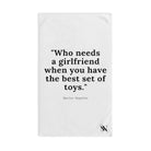 Girlfriend Toys White | Funny Gifts for Men - Gifts for Him - Birthday Gifts for Men, Him, Her, Husband, Boyfriend, Girlfriend, New Couple Gifts, Fathers & Valentines Day Gifts, Christmas Gifts NECTAR NAPKINS