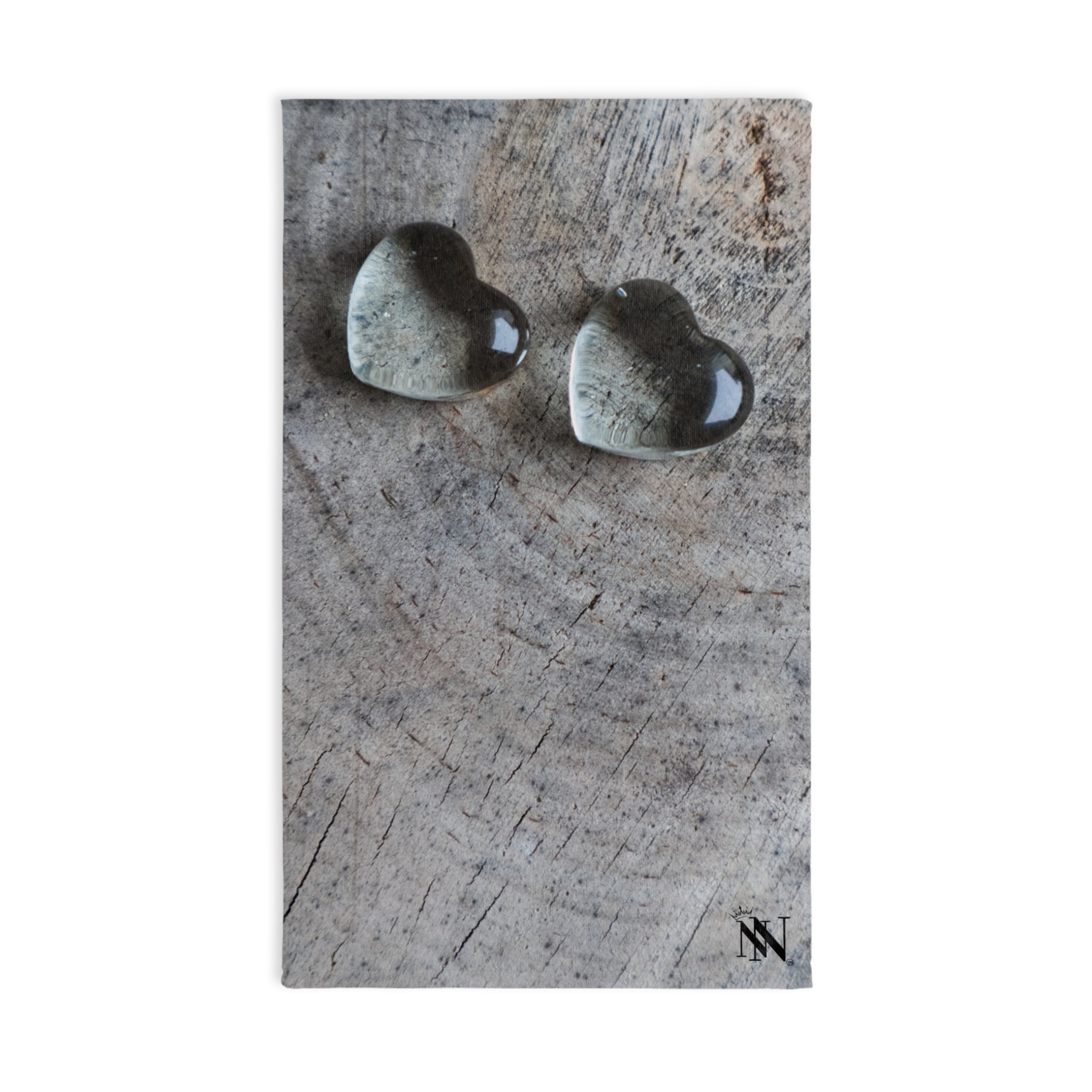 Glass Hearts Wood White | Funny Gifts for Men - Gifts for Him - Birthday Gifts for Men, Him, Her, Husband, Boyfriend, Girlfriend, New Couple Gifts, Fathers & Valentines Day Gifts, Christmas Gifts NECTAR NAPKINS