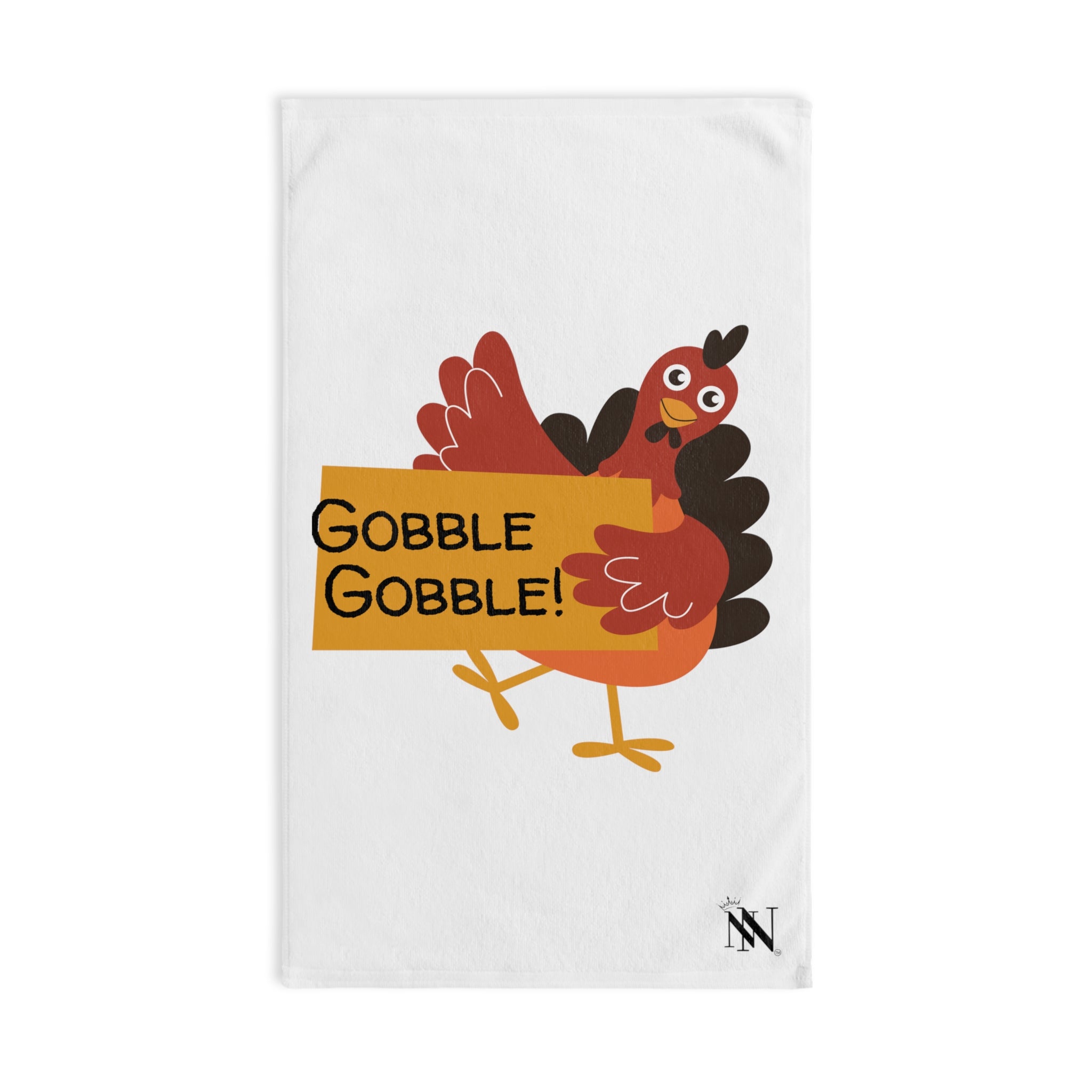 Gobble Turkey Thanks White | Funny Gifts for Men - Gifts for Him - Birthday Gifts for Men, Him, Her, Husband, Boyfriend, Girlfriend, New Couple Gifts, Fathers & Valentines Day Gifts, Christmas Gifts NECTAR NAPKINS