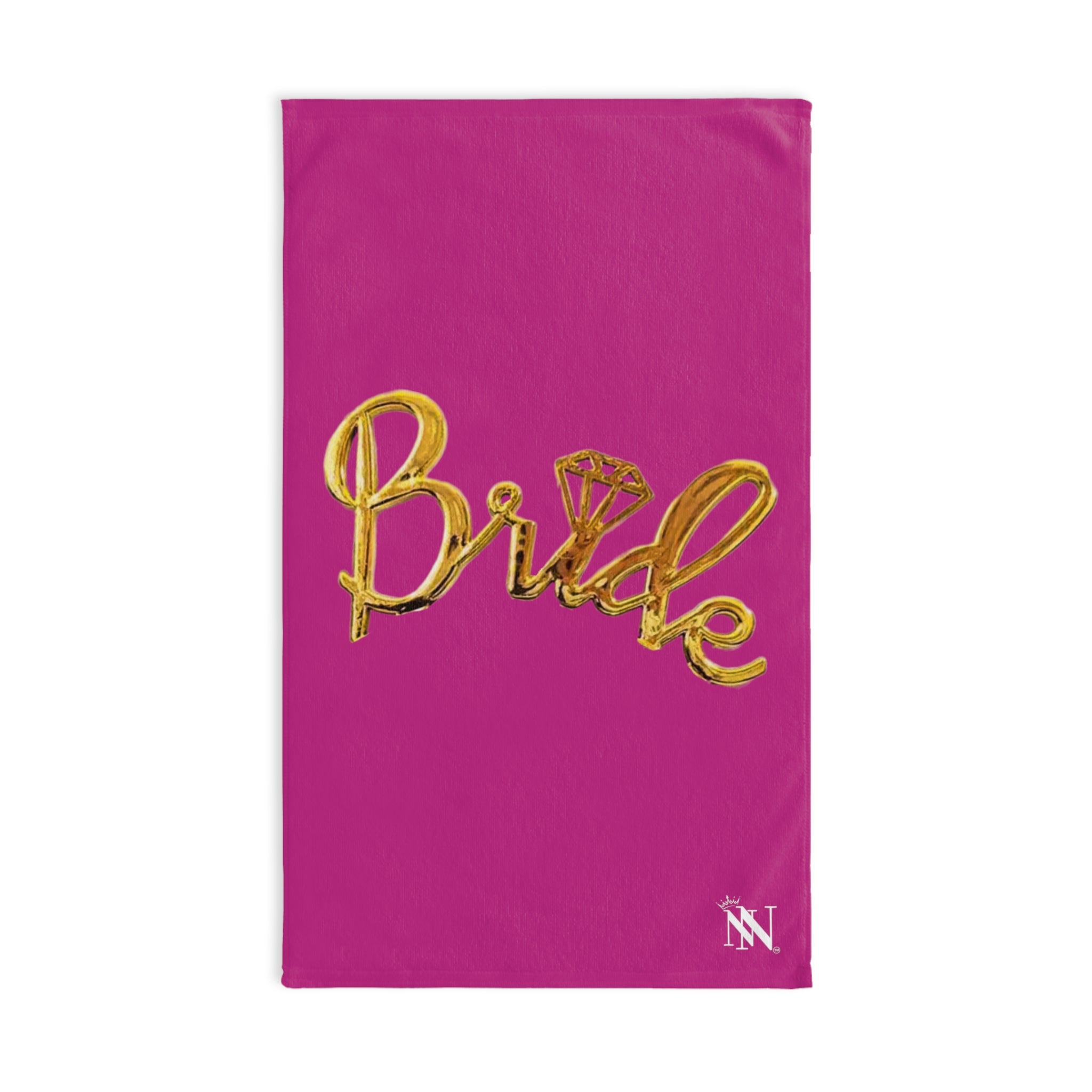 Gold Bride Bling Fuscia | Funny Gifts for Men - Gifts for Him - Birthday Gifts for Men, Him, Husband, Boyfriend, New Couple Gifts, Fathers & Valentines Day Gifts, Hand Towels NECTAR NAPKINS