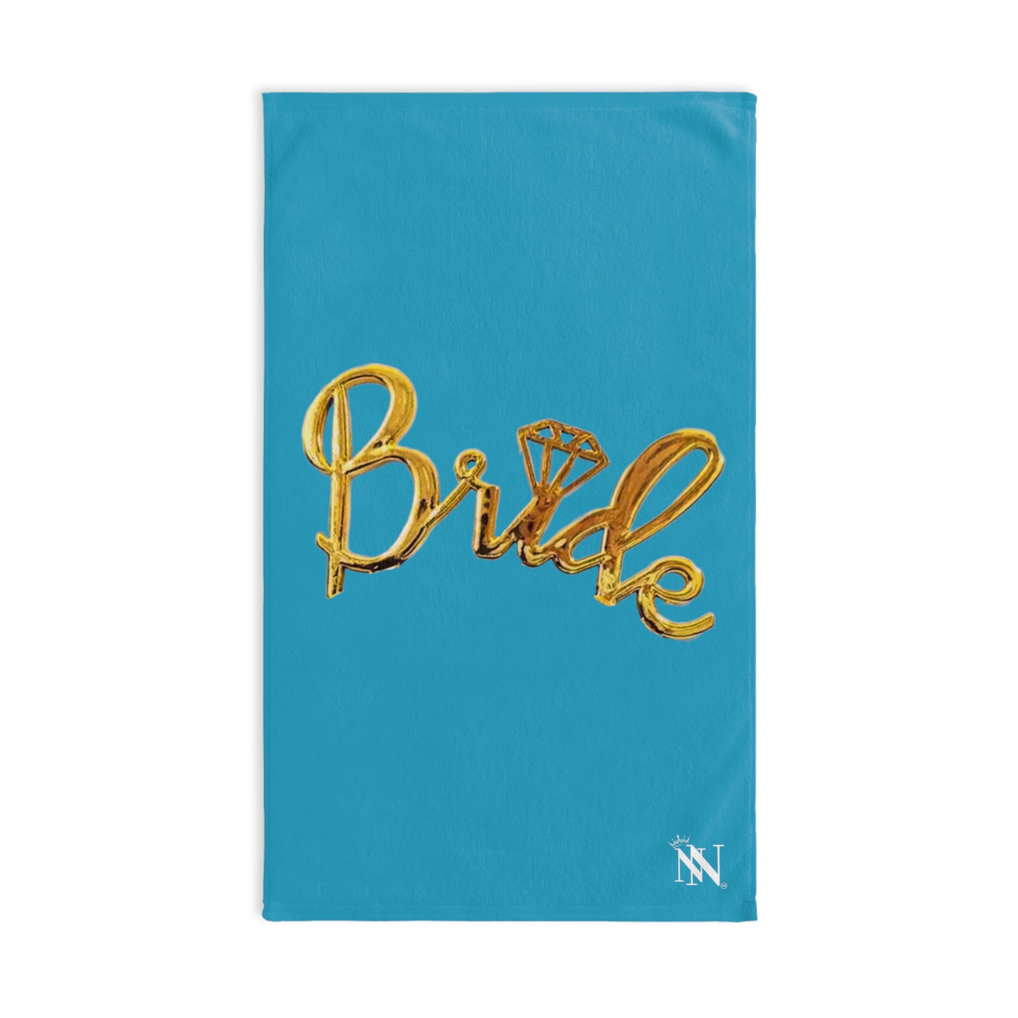 Gold Bride Bling Teal | Novelty Gifts for Boyfriend, Funny Towel Romantic Gift for Wedding Couple Fiance First Year Anniversary Valentines, Party Gag Gifts, Joke Humor Cloth for Husband Men BF NECTAR NAPKINS