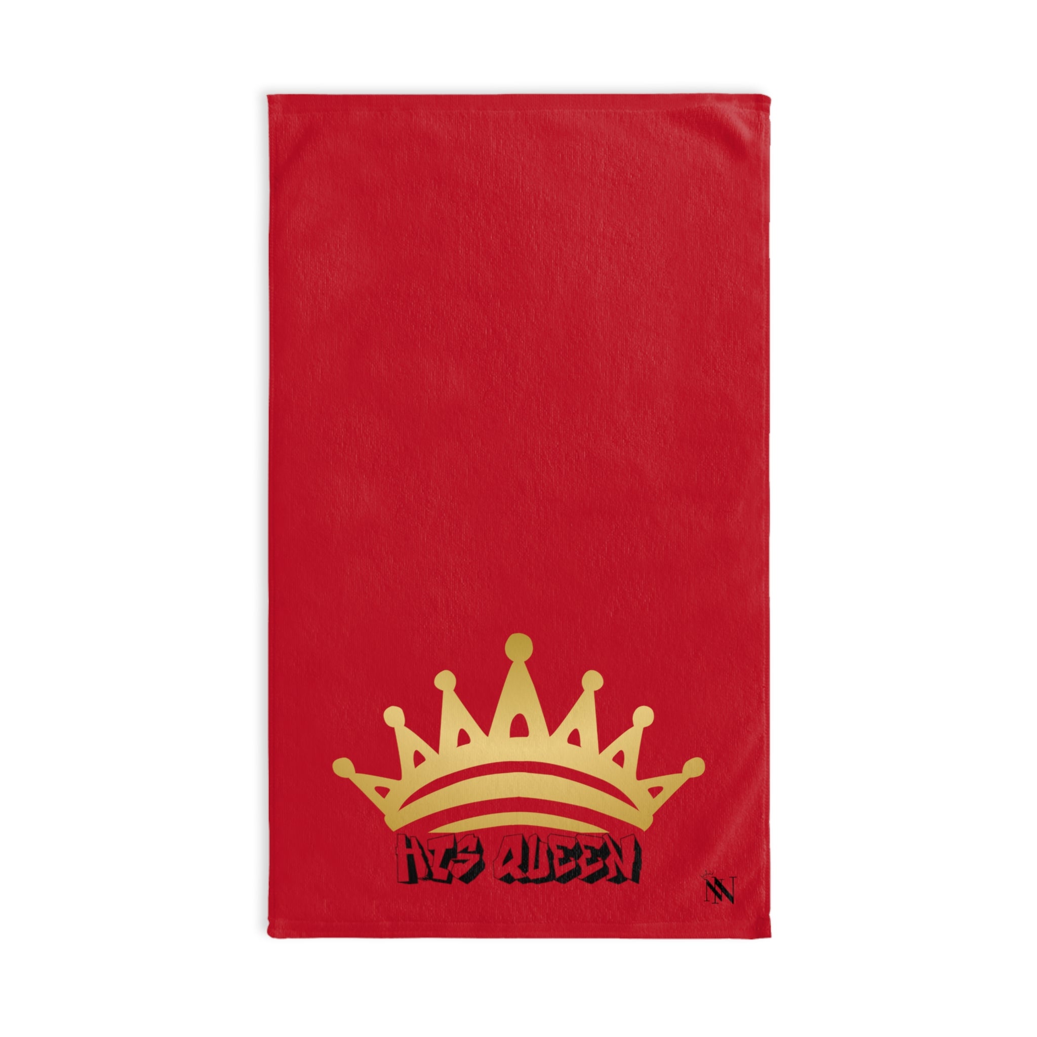 Gold His Queen Red | Sexy Gifts for Boyfriend, Funny Towel Romantic Gift for Wedding Couple Fiance First Year 2nd Anniversary Valentines, Party Gag Gifts, Joke Humor Cloth for Husband Men BF NECTAR NAPKINS