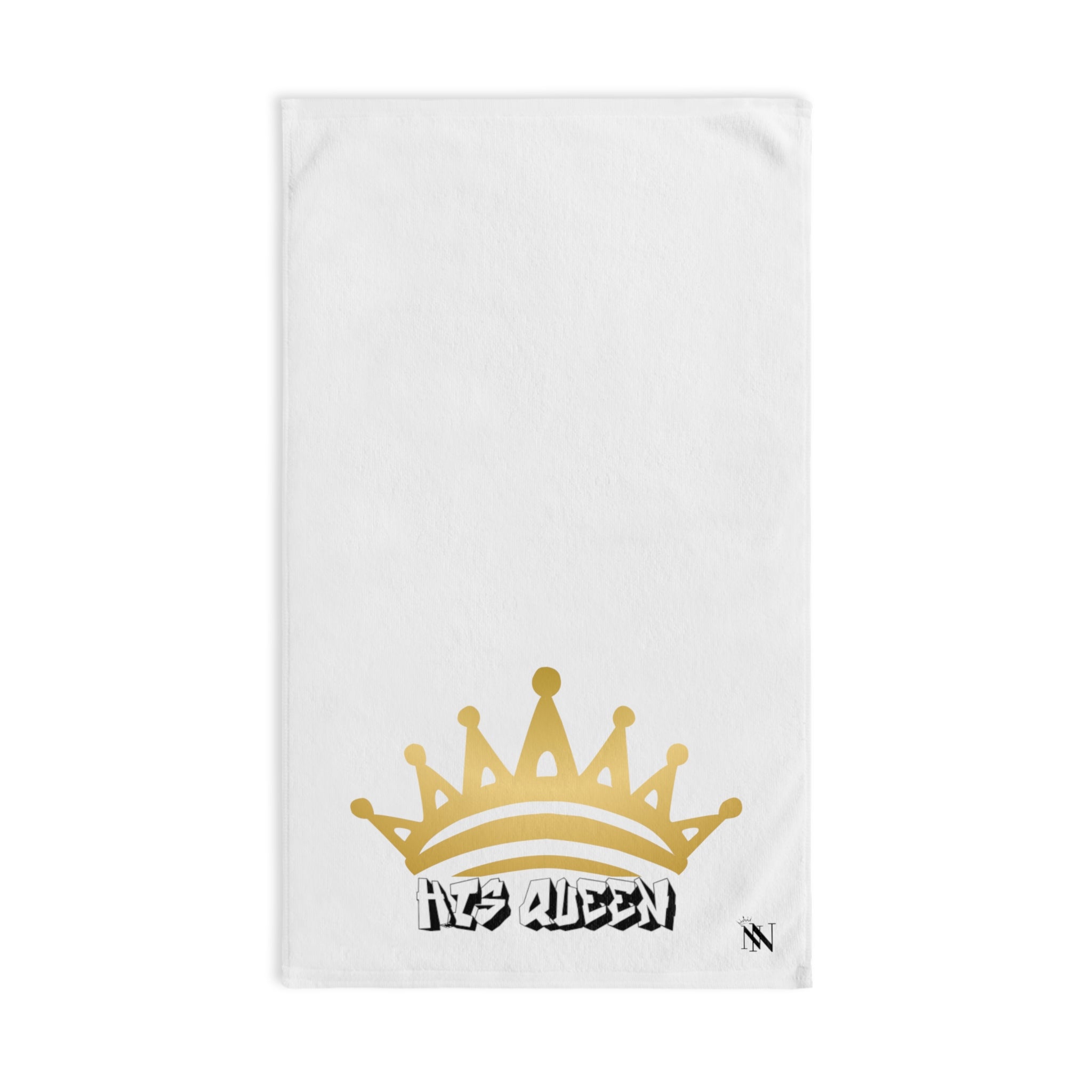 Gold His Queen White | Funny Gifts for Men - Gifts for Him - Birthday Gifts for Men, Him, Her, Husband, Boyfriend, Girlfriend, New Couple Gifts, Fathers & Valentines Day Gifts, Christmas Gifts NECTAR NAPKINS