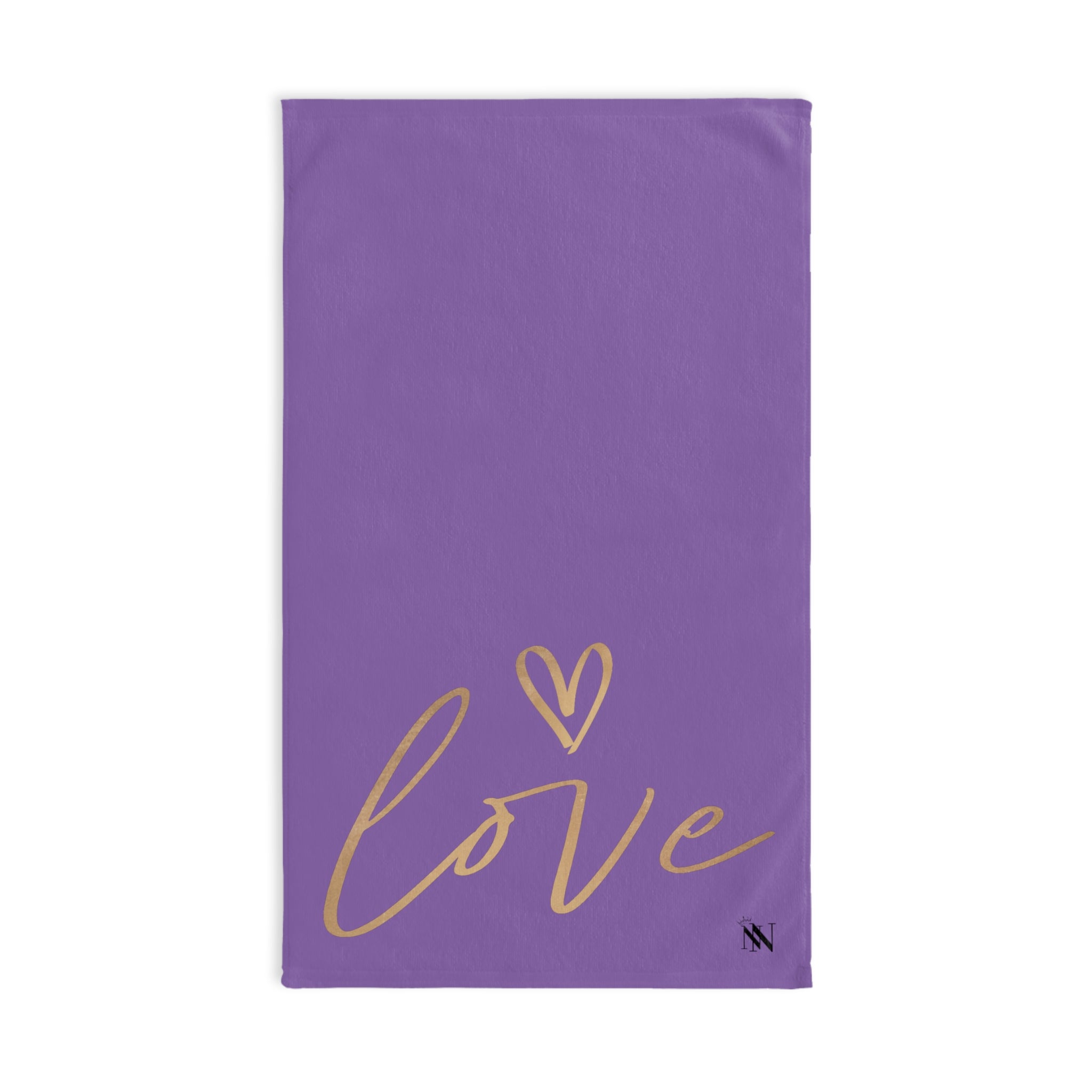 Gold Love Heart Lavendar | Funny Gifts for Men - Gifts for Him - Birthday Gifts for Men, Him, Husband, Boyfriend, New Couple Gifts, Fathers & Valentines Day Gifts, Hand Towels NECTAR NAPKINS