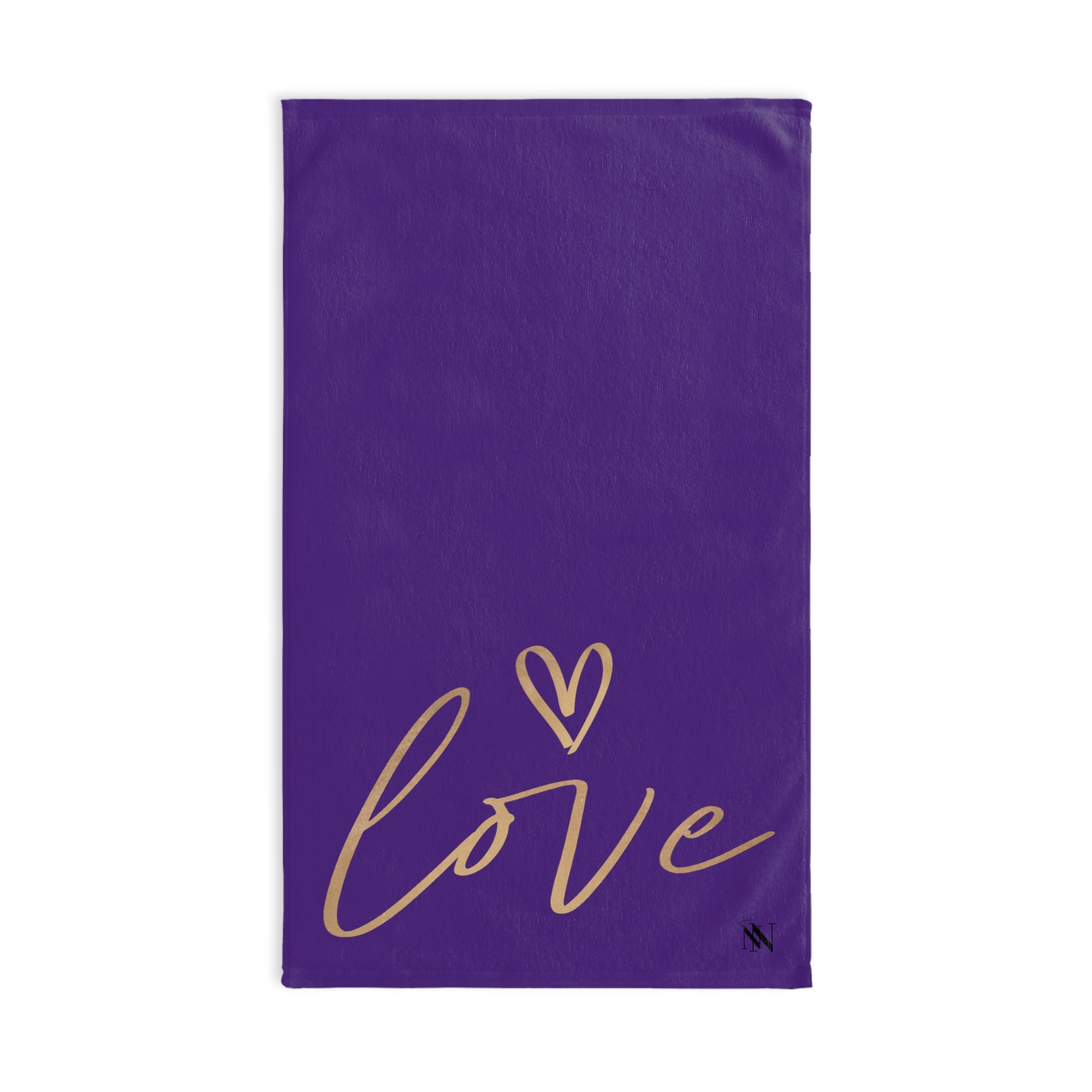 Gold Love Heart Purple | Funny Gifts for Men - Gifts for Him - Birthday Gifts for Men, Him, Husband, Boyfriend, New Couple Gifts, Fathers & Valentines Day Gifts, Christmas Gifts NECTAR NAPKINS