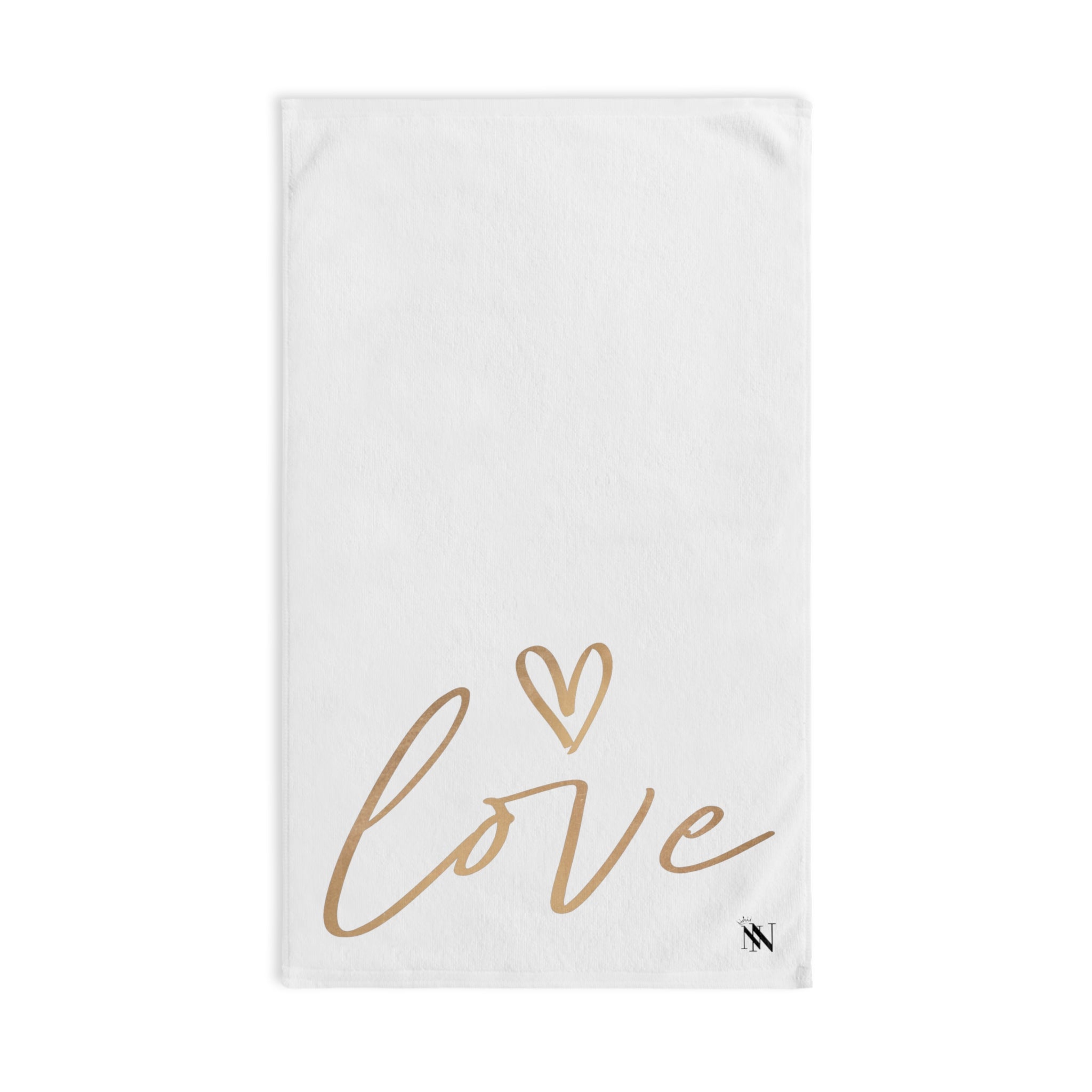Gold Love Heart White | Funny Gifts for Men - Gifts for Him - Birthday Gifts for Men, Him, Her, Husband, Boyfriend, Girlfriend, New Couple Gifts, Fathers & Valentines Day Gifts, Christmas Gifts NECTAR NAPKINS