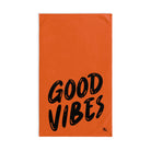 Good Vibes Bubble Orange | Funny Gifts for Men - Gifts for Him - Birthday Gifts for Men, Him, Husband, Boyfriend, New Couple Gifts, Fathers & Valentines Day Gifts, Hand Towels NECTAR NAPKINS