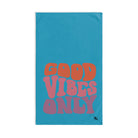 Good Vibes Retro Teal | Novelty Gifts for Boyfriend, Funny Towel Romantic Gift for Wedding Couple Fiance First Year Anniversary Valentines, Party Gag Gifts, Joke Humor Cloth for Husband Men BF NECTAR NAPKINS