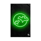 Green Bat Neon Black | Sexy Gifts for Boyfriend, Funny Towel Romantic Gift for Wedding Couple Fiance First Year 2nd Anniversary Valentines, Party Gag Gifts, Joke Humor Cloth for Husband Men BF NECTAR NAPKINS