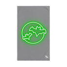 Green Bat Neon Grey | Anniversary Wedding, Christmas, Valentines Day, Birthday Gifts for Him, Her, Romantic Gifts for Wife, Girlfriend, Couples Gifts for Boyfriend, Husband NECTAR NAPKINS