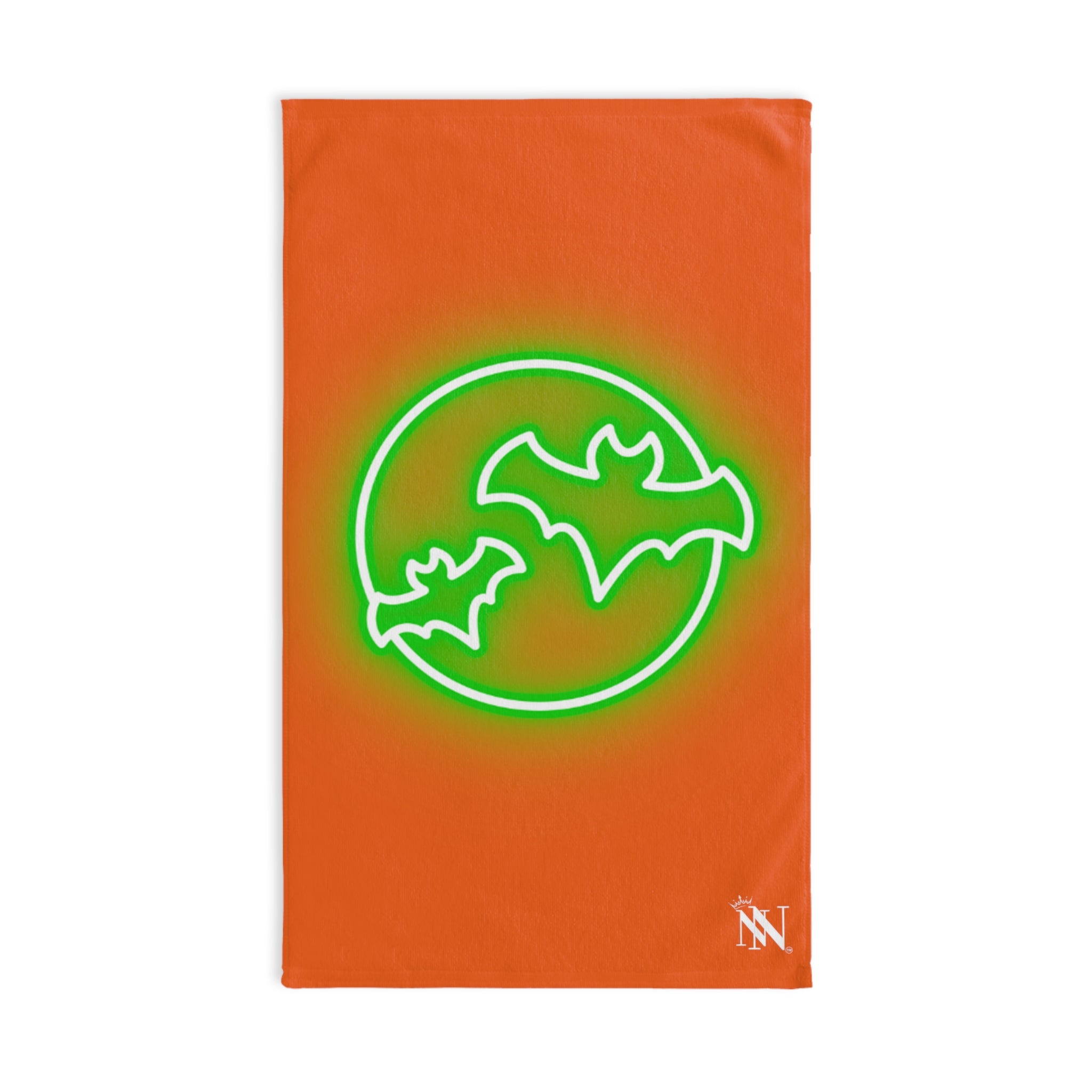 Green Bat Neon Orange | Funny Gifts for Men - Gifts for Him - Birthday Gifts for Men, Him, Husband, Boyfriend, New Couple Gifts, Fathers & Valentines Day Gifts, Hand Towels NECTAR NAPKINS