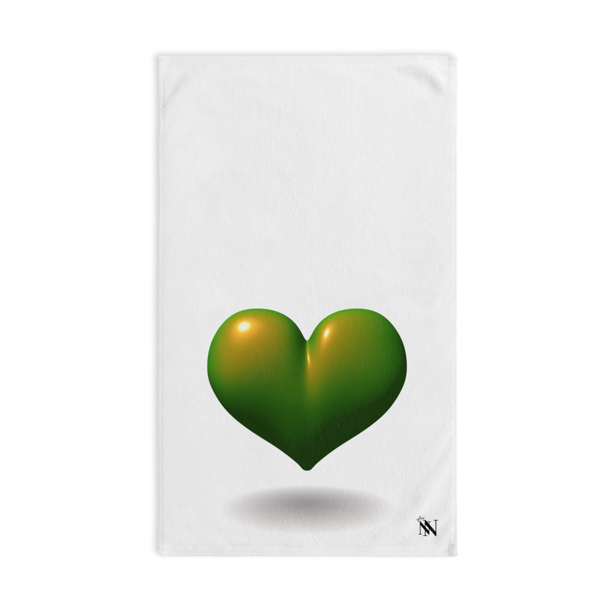 Green Shadow Heart White | Funny Gifts for Men - Gifts for Him - Birthday Gifts for Men, Him, Her, Husband, Boyfriend, Girlfriend, New Couple Gifts, Fathers & Valentines Day Gifts, Christmas Gifts NECTAR NAPKINS