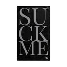 Grey Suck Me Black | Sexy Gifts for Boyfriend, Funny Towel Romantic Gift for Wedding Couple Fiance First Year 2nd Anniversary Valentines, Party Gag Gifts, Joke Humor Cloth for Husband Men BF NECTAR NAPKINS