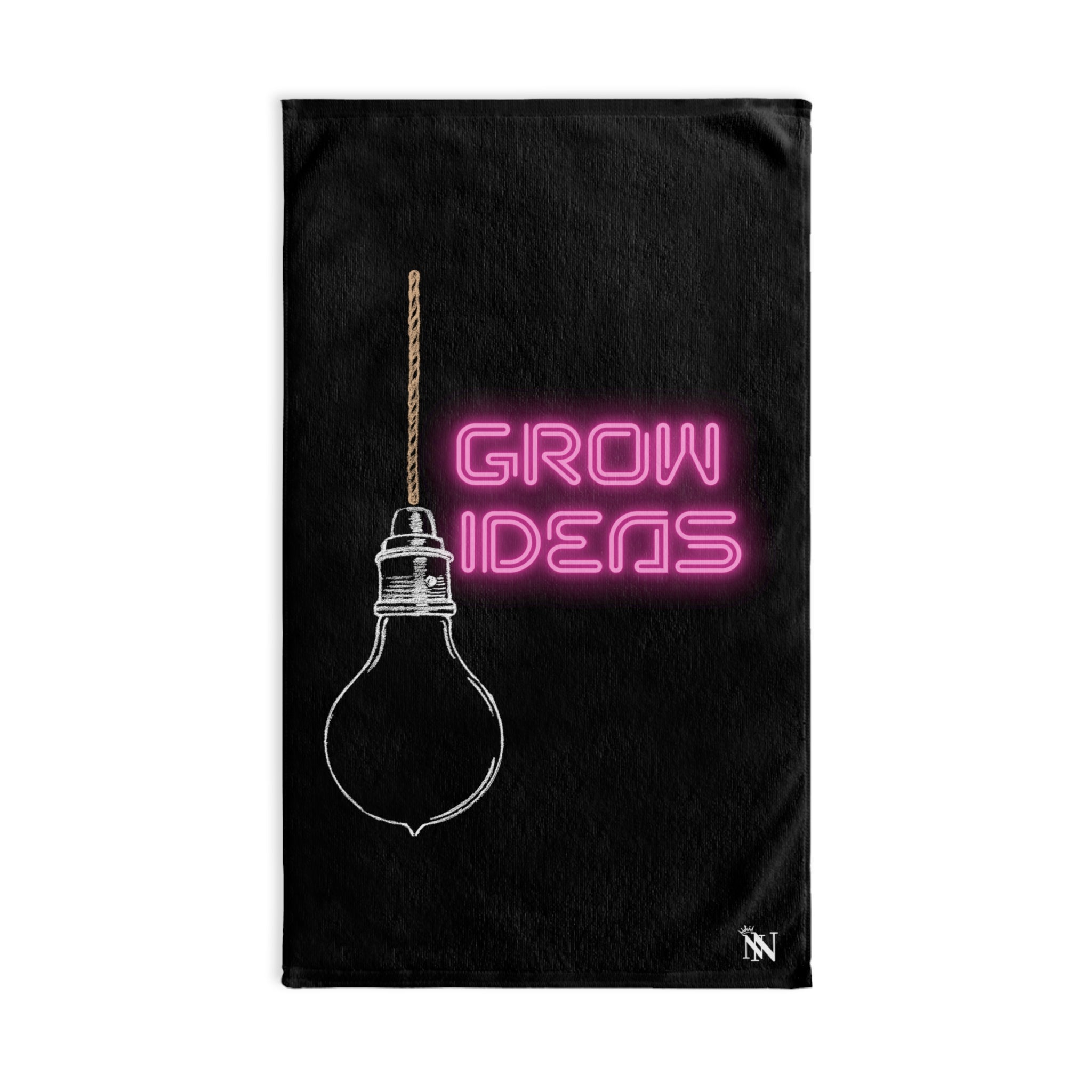 Grow Ideas Black | Sexy Gifts for Boyfriend, Funny Towel Romantic Gift for Wedding Couple Fiance First Year 2nd Anniversary Valentines, Party Gag Gifts, Joke Humor Cloth for Husband Men BF NECTAR NAPKINS