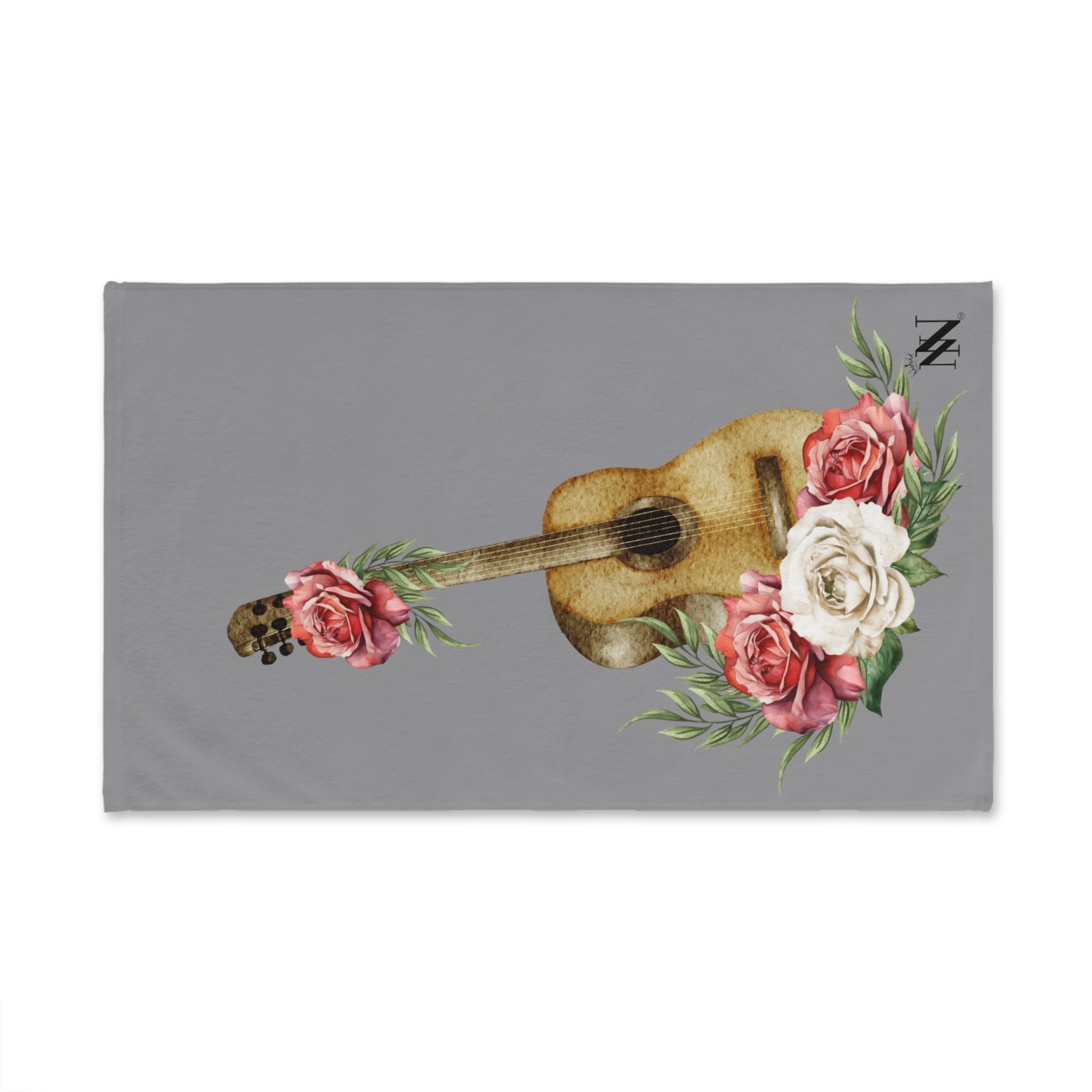 Guitar Rose Vows Grey | Anniversary Wedding, Christmas, Valentines Day, Birthday Gifts for Him, Her, Romantic Gifts for Wife, Girlfriend, Couples Gifts for Boyfriend, Husband NECTAR NAPKINS