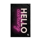 Hello Darling Black | Sexy Gifts for Boyfriend, Funny Towel Romantic Gift for Wedding Couple Fiance First Year 2nd Anniversary Valentines, Party Gag Gifts, Joke Humor Cloth for Husband Men BF NECTAR NAPKINS