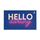 Hello Darling Blue | Gifts for Boyfriend, Funny Towel Romantic Gift for Wedding Couple Fiance First Year Anniversary Valentines, Party Gag Gifts, Joke Humor Cloth for Husband Men BF NECTAR NAPKINS