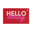 Hello Darling Red | Sexy Gifts for Boyfriend, Funny Towel Romantic Gift for Wedding Couple Fiance First Year 2nd Anniversary Valentines, Party Gag Gifts, Joke Humor Cloth for Husband Men BF NECTAR NAPKINS