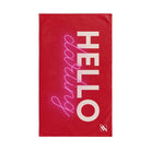 Hello Darling Red | Sexy Gifts for Boyfriend, Funny Towel Romantic Gift for Wedding Couple Fiance First Year 2nd Anniversary Valentines, Party Gag Gifts, Joke Humor Cloth for Husband Men BF NECTAR NAPKINS