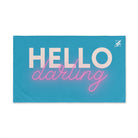 Hello Darling Teal | Novelty Gifts for Boyfriend, Funny Towel Romantic Gift for Wedding Couple Fiance First Year Anniversary Valentines, Party Gag Gifts, Joke Humor Cloth for Husband Men BF NECTAR NAPKINS