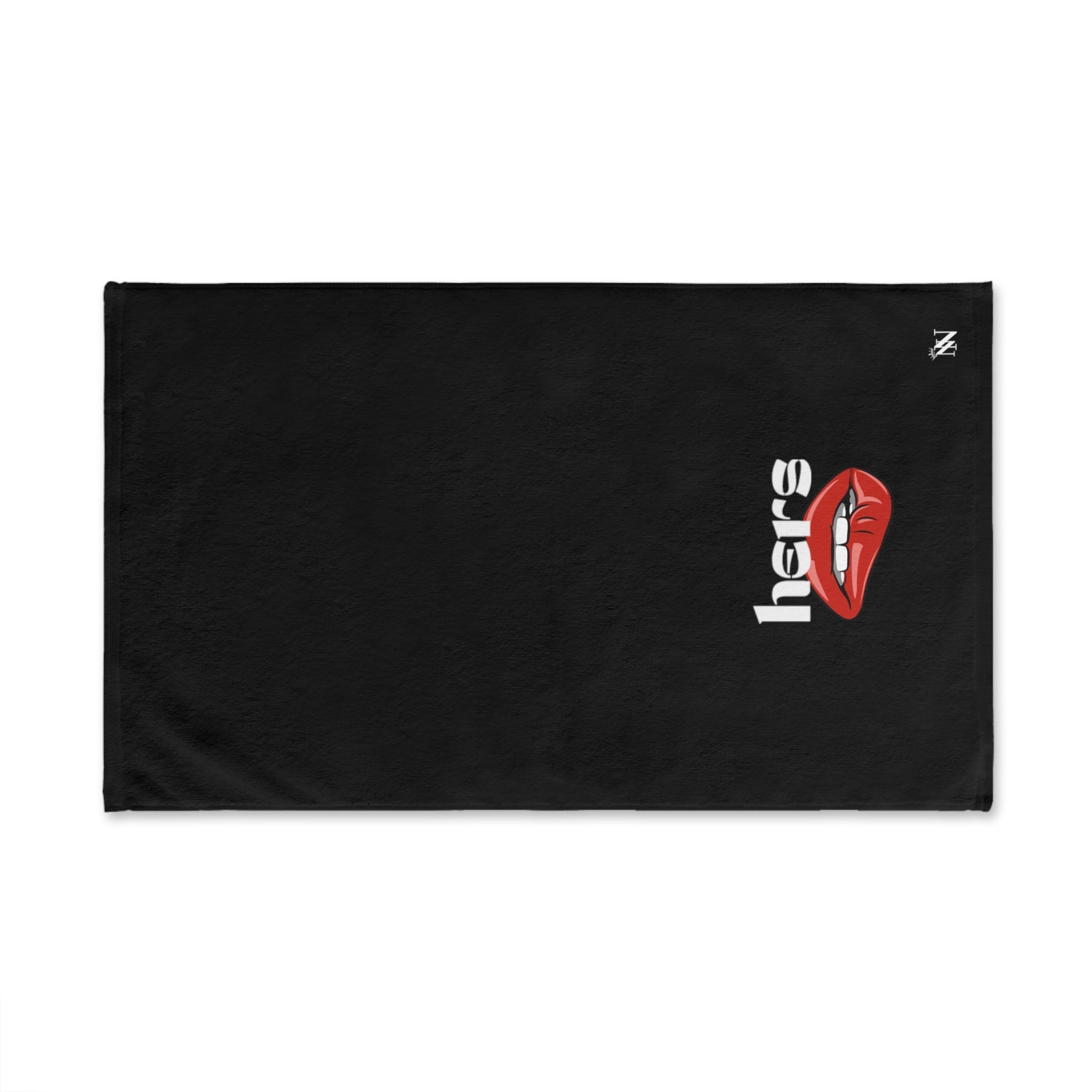 Hers Biting Lips Black | Sexy Gifts for Boyfriend, Funny Towel Romantic Gift for Wedding Couple Fiance First Year 2nd Anniversary Valentines, Party Gag Gifts, Joke Humor Cloth for Husband Men BF NECTAR NAPKINS
