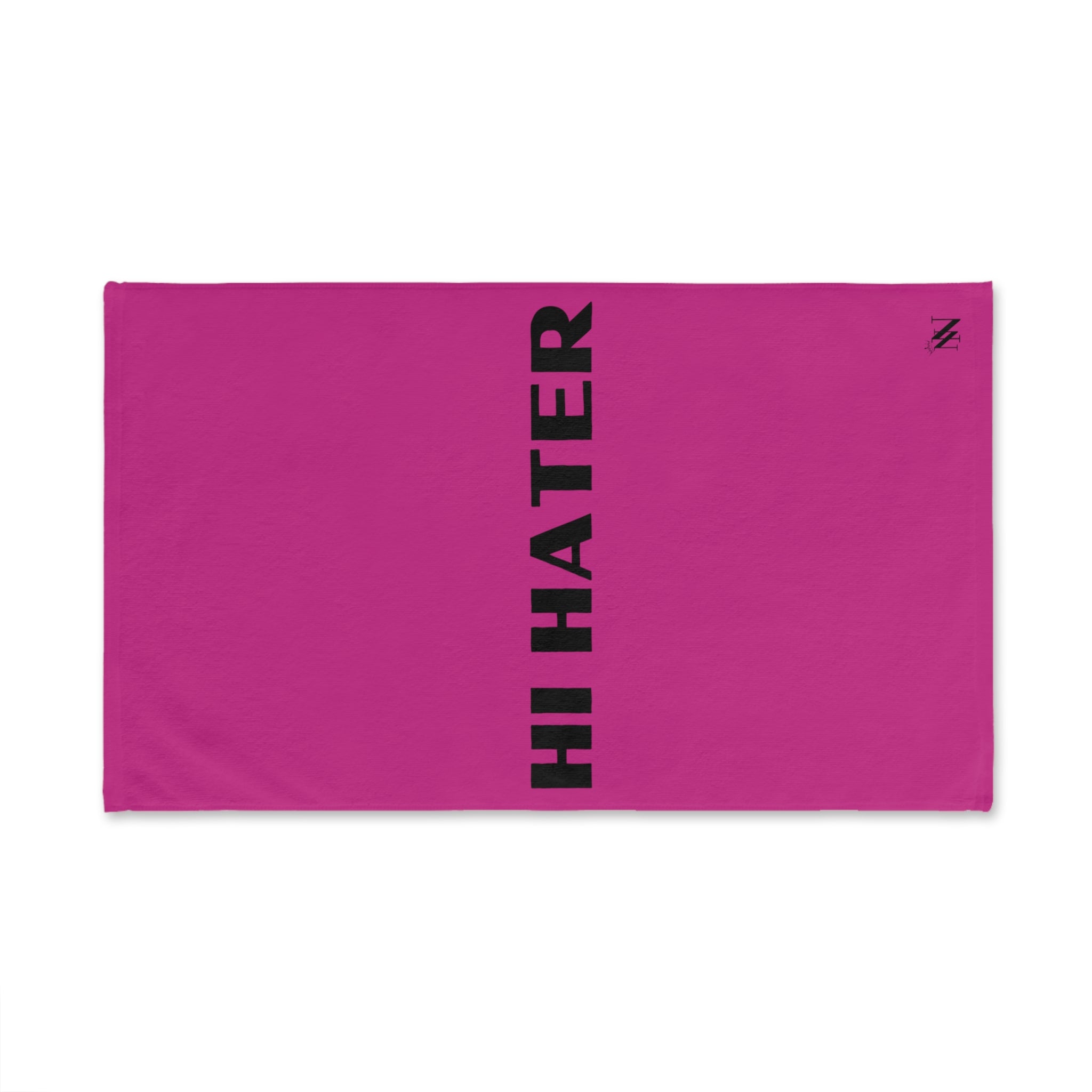 Hi Hater Fun Print Fuscia | Funny Gifts for Men - Gifts for Him - Birthday Gifts for Men, Him, Husband, Boyfriend, New Couple Gifts, Fathers & Valentines Day Gifts, Hand Towels NECTAR NAPKINS