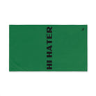 Hi Hater Fun Print Green | Anniversary Wedding, Christmas, Valentines Day, Birthday Gifts for Him, Her, Romantic Gifts for Wife, Girlfriend, Couples Gifts for Boyfriend, Husband NECTAR NAPKINS
