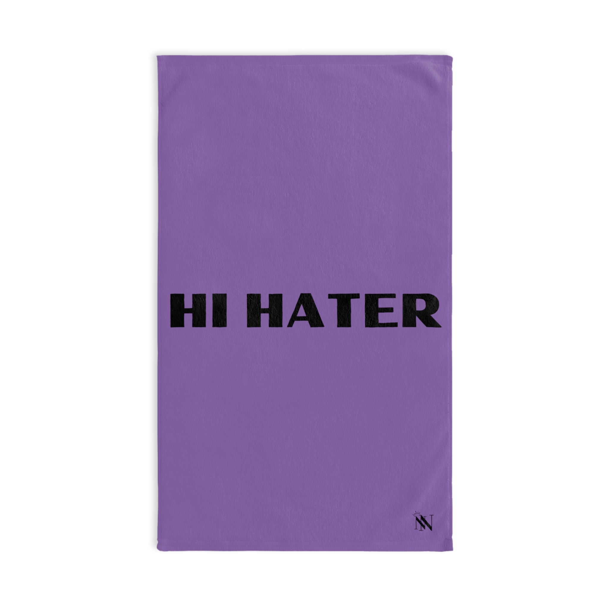 Hi Hater Fun Print Lavendar | Funny Gifts for Men - Gifts for Him - Birthday Gifts for Men, Him, Husband, Boyfriend, New Couple Gifts, Fathers & Valentines Day Gifts, Hand Towels NECTAR NAPKINS