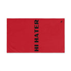 Hi Hater Fun Print Red | Sexy Gifts for Boyfriend, Funny Towel Romantic Gift for Wedding Couple Fiance First Year 2nd Anniversary Valentines, Party Gag Gifts, Joke Humor Cloth for Husband Men BF NECTAR NAPKINS