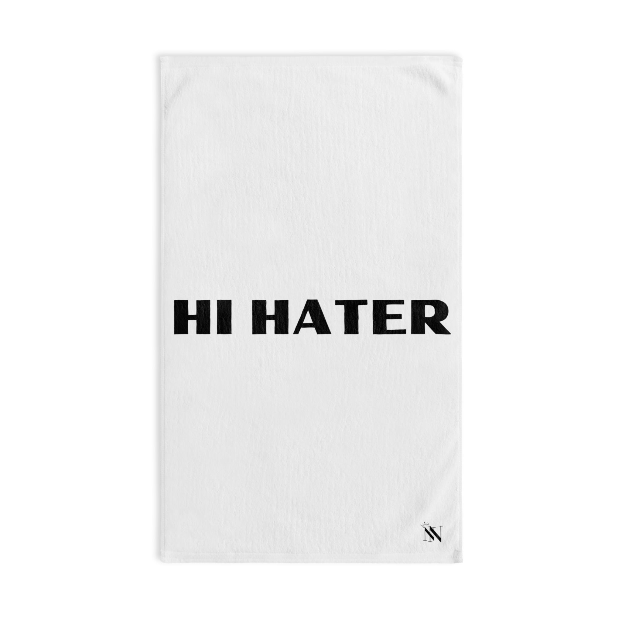 Hi Hater Fun Print White | Funny Gifts for Men - Gifts for Him - Birthday Gifts for Men, Him, Her, Husband, Boyfriend, Girlfriend, New Couple Gifts, Fathers & Valentines Day Gifts, Christmas Gifts NECTAR NAPKINS