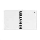 Hi Hater Fun Print White | Funny Gifts for Men - Gifts for Him - Birthday Gifts for Men, Him, Her, Husband, Boyfriend, Girlfriend, New Couple Gifts, Fathers & Valentines Day Gifts, Christmas Gifts NECTAR NAPKINS