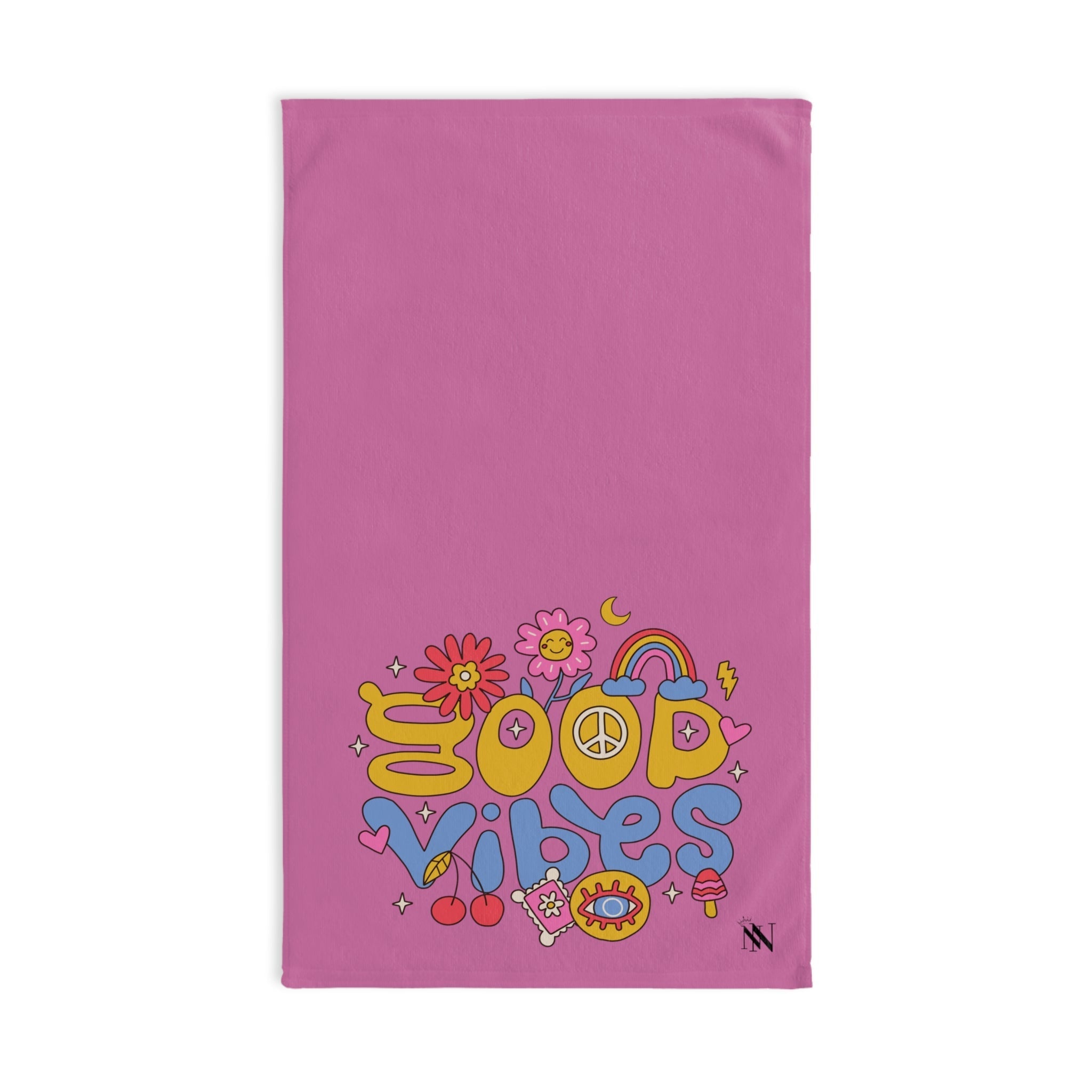Hippie Vibes Good Pink | Novelty Gifts for Boyfriend, Funny Towel Romantic Gift for Wedding Couple Fiance First Year Anniversary Valentines, Party Gag Gifts, Joke Humor Cloth for Husband Men BF NECTAR NAPKINS