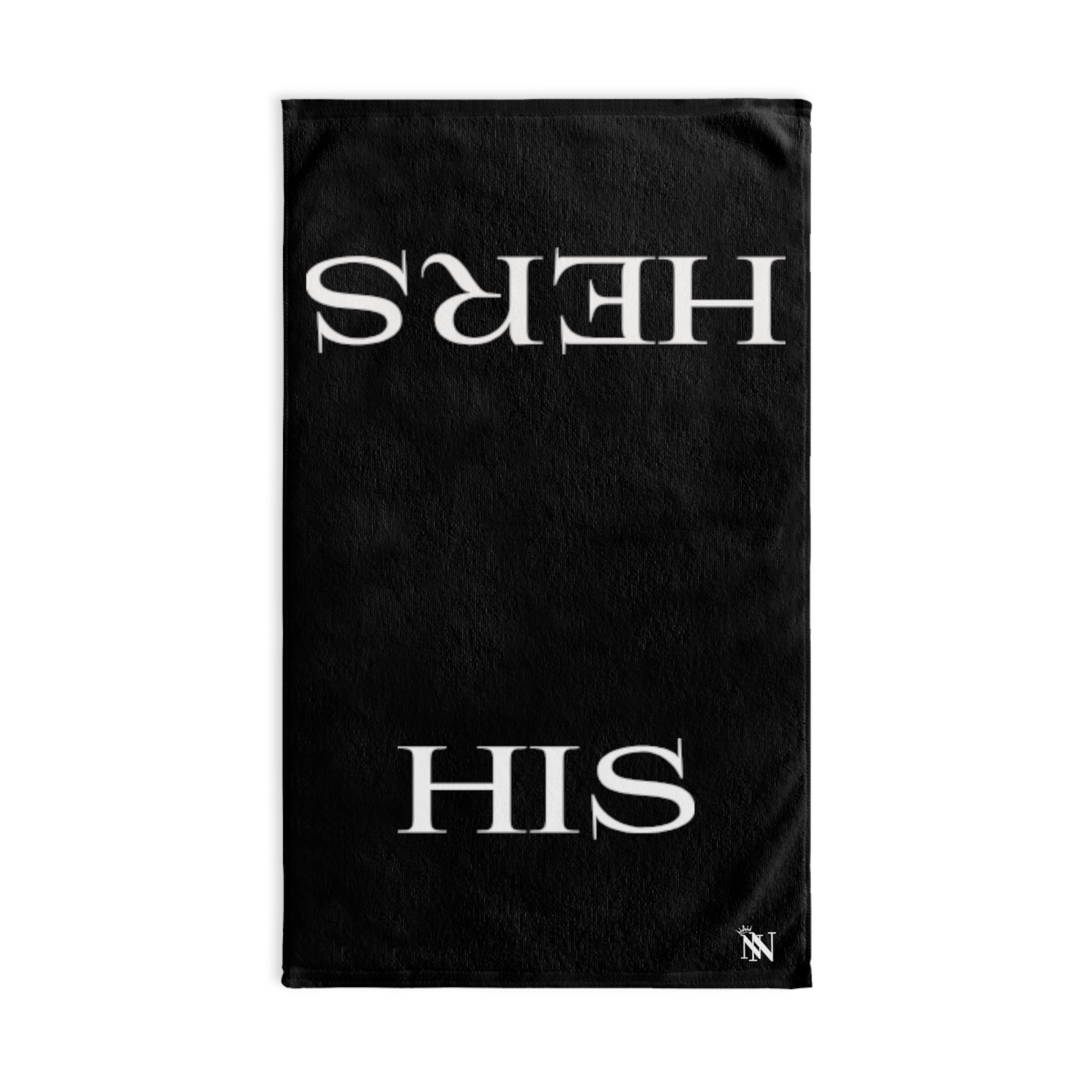 His Hers Black | Sexy Gifts for Boyfriend, Funny Towel Romantic Gift for Wedding Couple Fiance First Year 2nd Anniversary Valentines, Party Gag Gifts, Joke Humor Cloth for Husband Men BF NECTAR NAPKINS