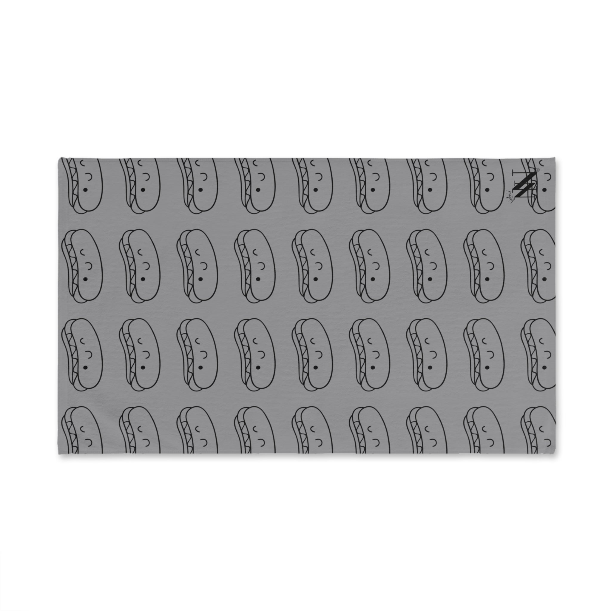 Hot Dog Pattern Grey | Anniversary Wedding, Christmas, Valentines Day, Birthday Gifts for Him, Her, Romantic Gifts for Wife, Girlfriend, Couples Gifts for Boyfriend, Husband NECTAR NAPKINS